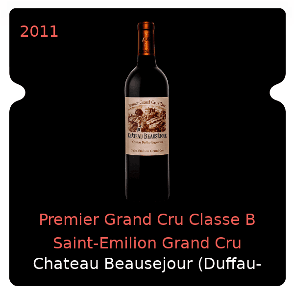 Beausejour Duffau-Lagarrosse Premier Grand Cru Classe B Saint-Emilion Grand Cru 2011