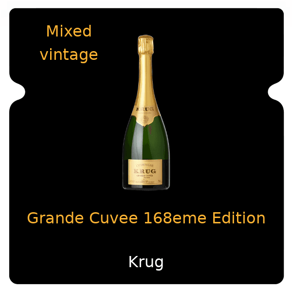 Krug Grande Cuvee 168eme Edition Mixed Vintage