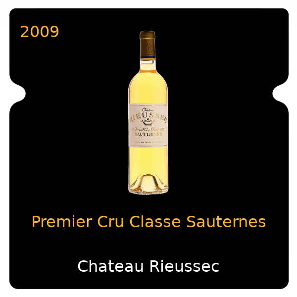 Rieussec Premier Cru Classe Sauternes 2009