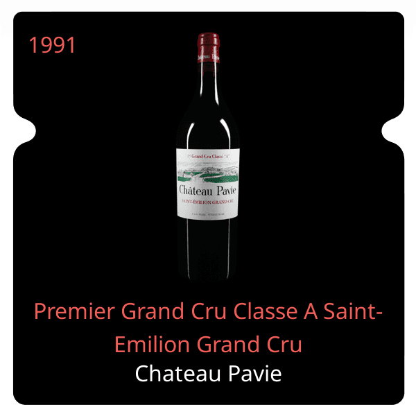 Pavie Premier Grand Cru Classe A Saint-Emilion Grand Cru 1991