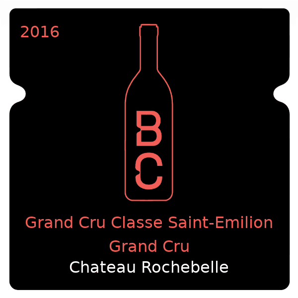 Rochebelle Grand Cru Classe Saint-Emilion Grand Cru 2016