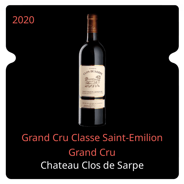 Grand Cru Classe Saint-Emilion Grand Cru 2020