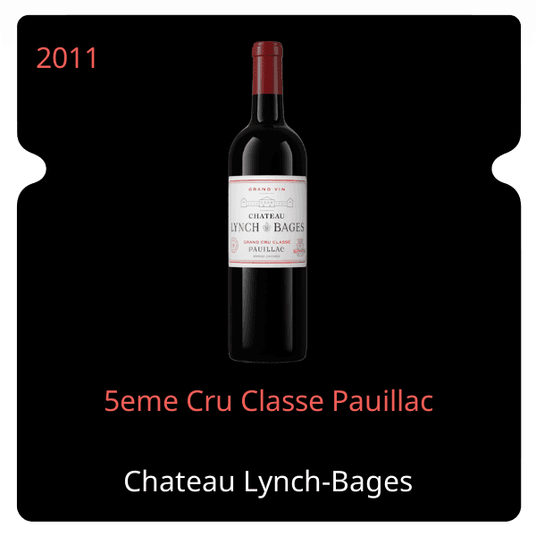 Lynch-Bages 5eme Cru Classe Pauillac 2011