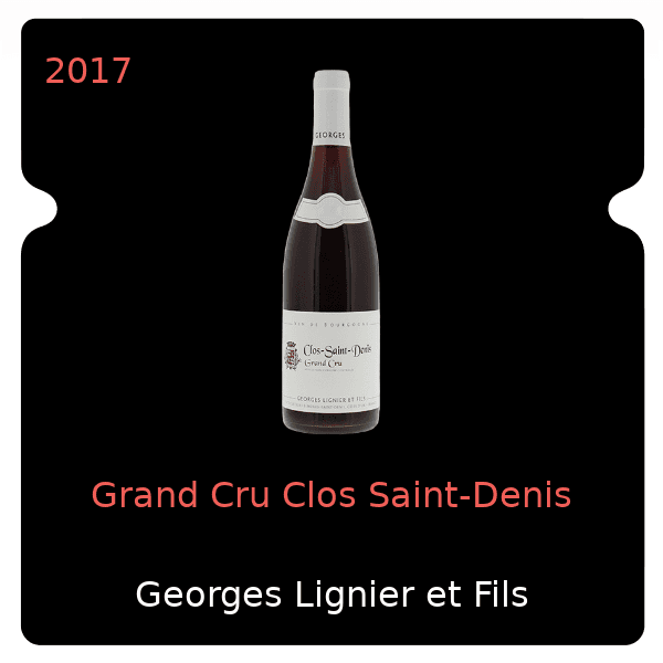 Georges Lignier et Fils Grand Cru Clos Saint-Denis 2017