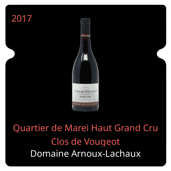 Arnoux-Lachaux Quartier de Marei Haut Grand Cru Clos de Vougeot 2017