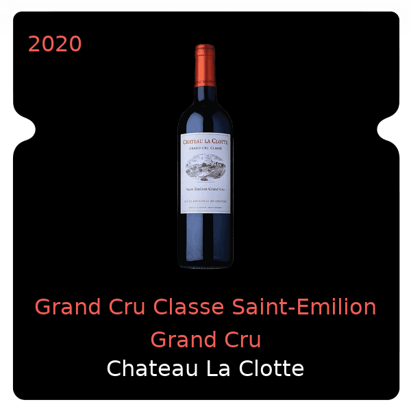 Clotte Grand Cru Classe Saint-Emilion Grand Cru 2020