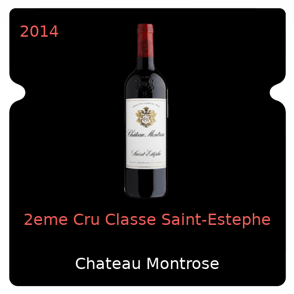 Montrose 2eme Cru Classe Saint-Estephe 2014