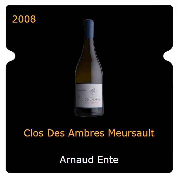 Arnaud Ente Clos Des Ambres Meursault 2008