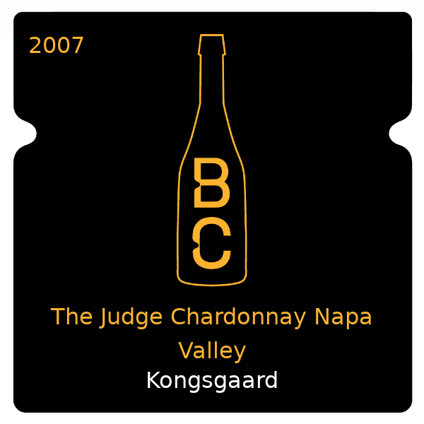 Kongsgaard The Judge Chardonnay Napa Valley 2007