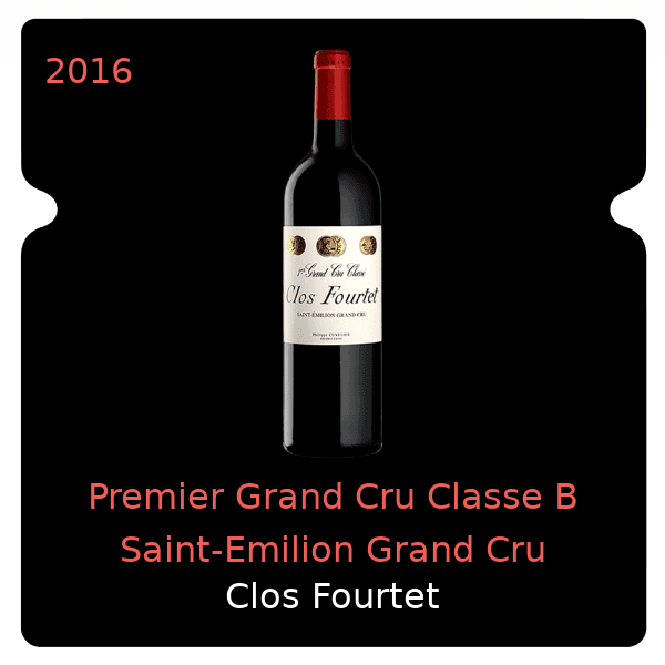 Fourtet Premier Grand Cru Classe B Saint-Emilion Grand Cru 2016