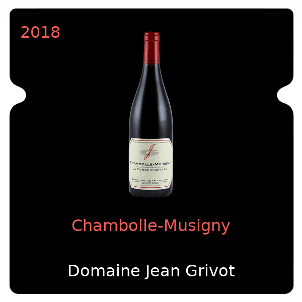 Jean Grivot Chambolle-Musigny 2018