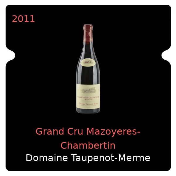 Taupenot Merme Grand Cru Mazoyeres-Chambertin 2011