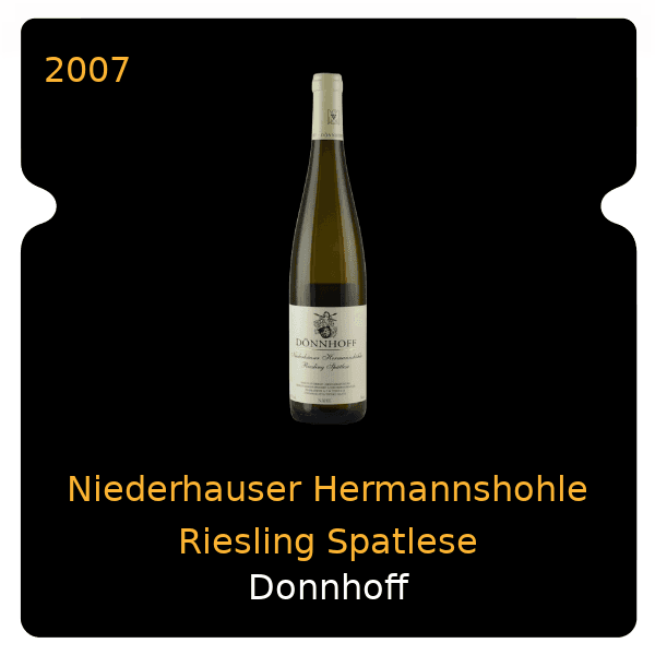 Donnhoff Niederhauser Hermannshohle Riesling Spatlese 2007
