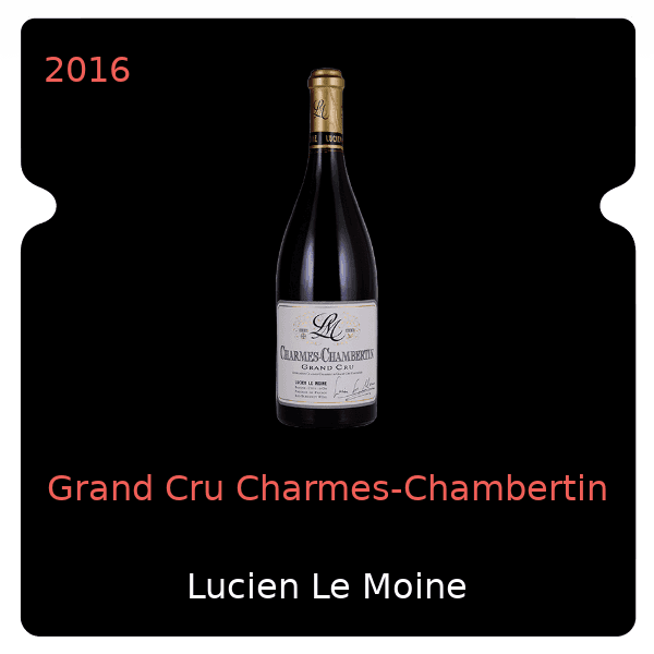 Lucien Le Moine Grand Cru Charmes-Chambertin 2016