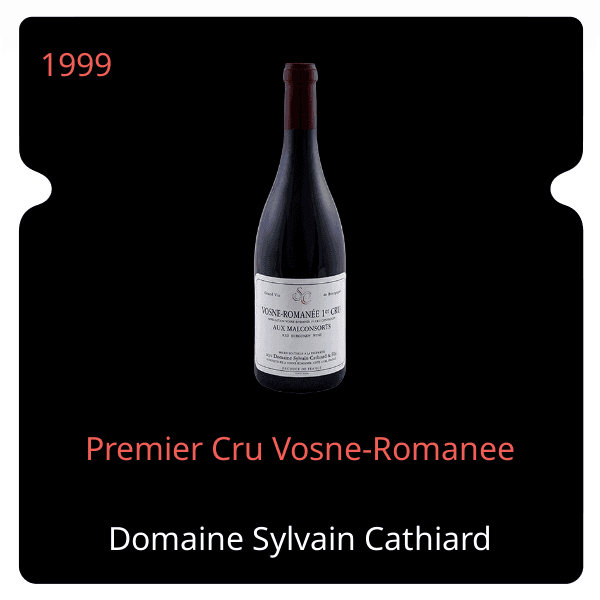 Sylvain Cathiard Premier Cru Vosne-Romanee 1999