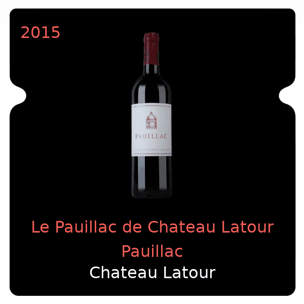Latour Le Pauillac de Chateau Latour Pauillac 2015