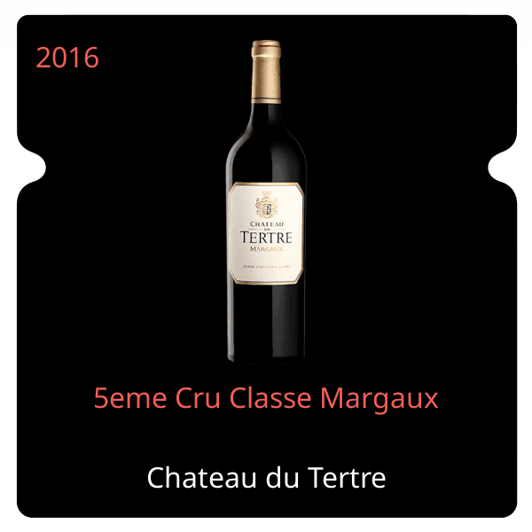 Tertre 5eme Cru Classe Margaux 2016