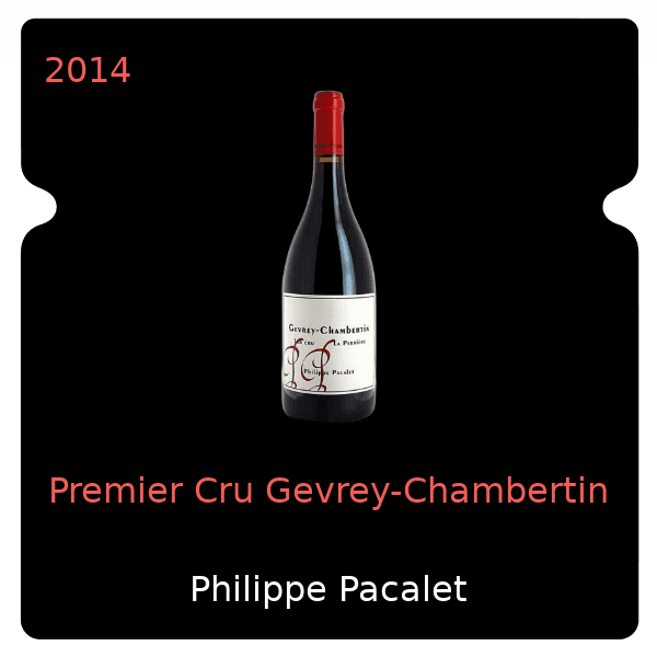 Philippe Pacalet Premier Cru Gevrey-Chambertin 2014