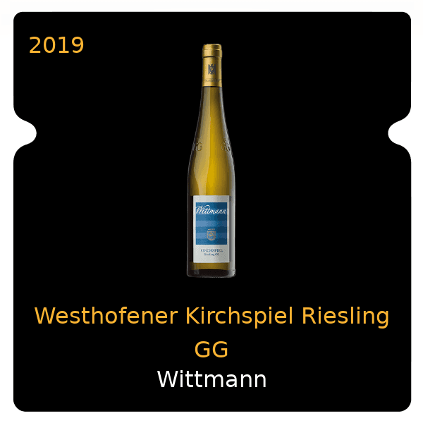 Wittmann Westhofener Kirchspiel Riesling GG 2019