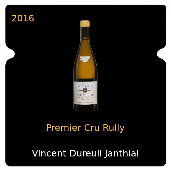 Vincent Dureuil Janthial Premier Cru Rully 2016