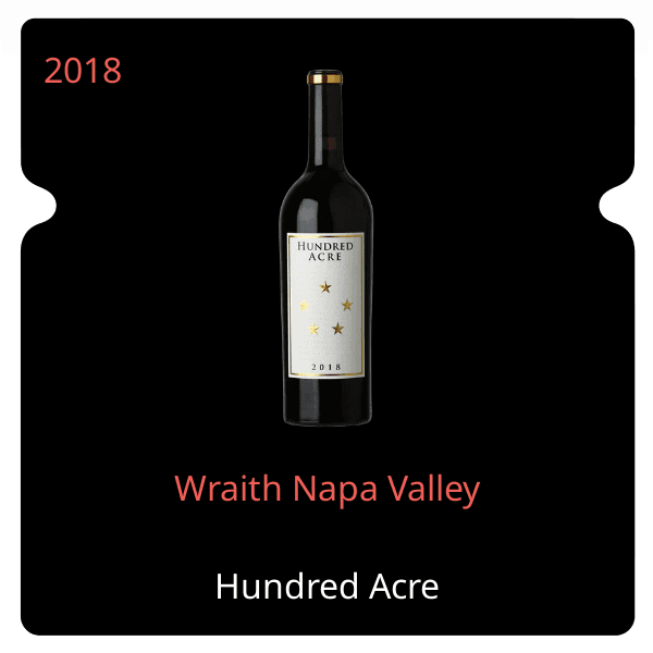 Hundred Acre Wraith Napa Valley 2018