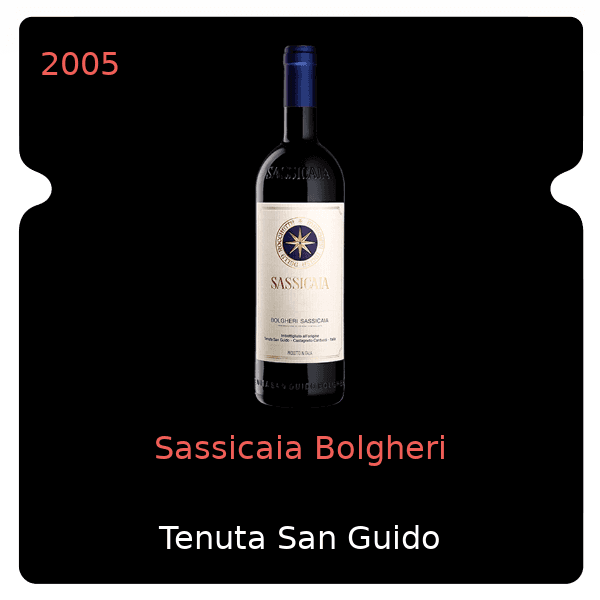San Guido Sassicaia Bolgheri 2005