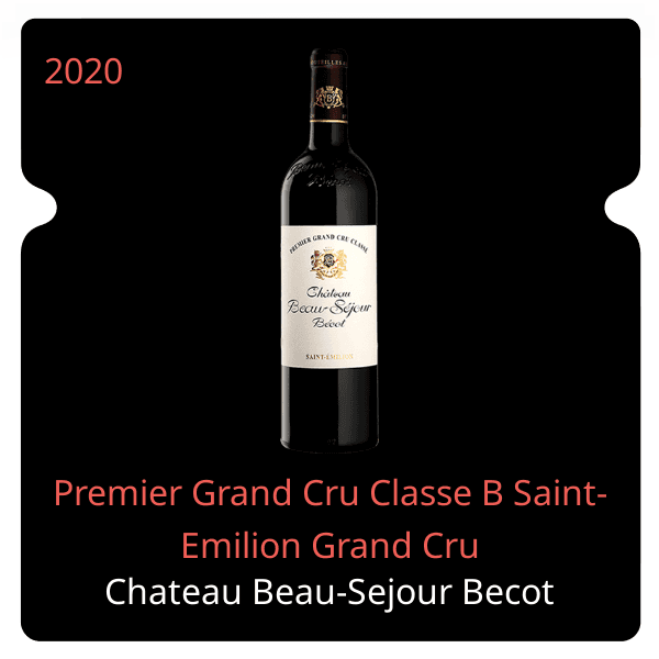 Beau-Sejour Becot Premier Grand Cru Classe B Saint-Emilion Grand Cru 2020