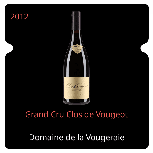 Vougeraie Grand Cru Clos de Vougeot 2012