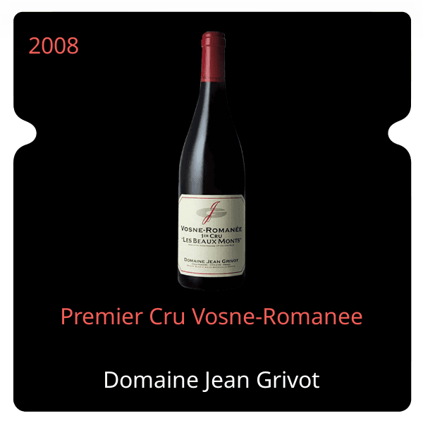 Jean Grivot Premier Cru Vosne-Romanee 2008