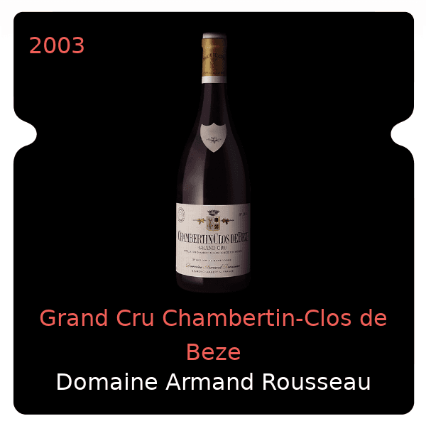 Armand Rousseau Grand Cru Chambertin-Clos de Beze 2003