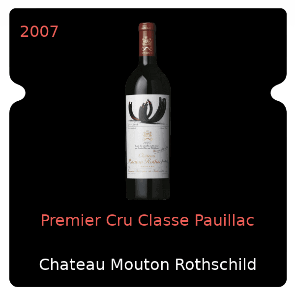 Mouton Rothschild Premier Cru Classe Pauillac 2007