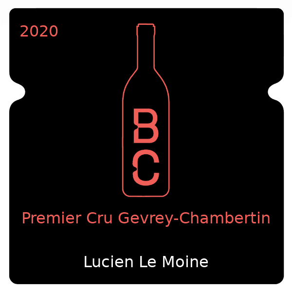 Lucien Le Moine Premier Cru Gevrey-Chambertin 2020