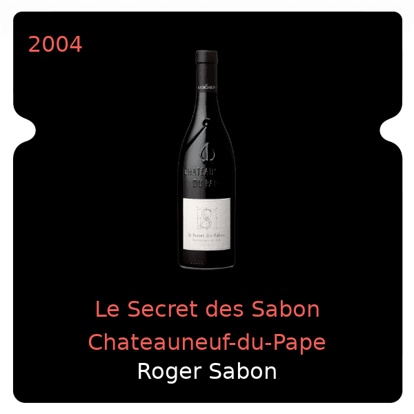 Roger Sabon Le Secret des Sabon Chateauneuf-du-Pape 2004