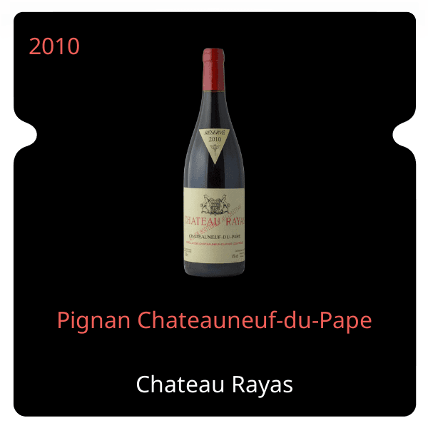 Rayas Pignan Chateauneuf-du-Pape 2010
