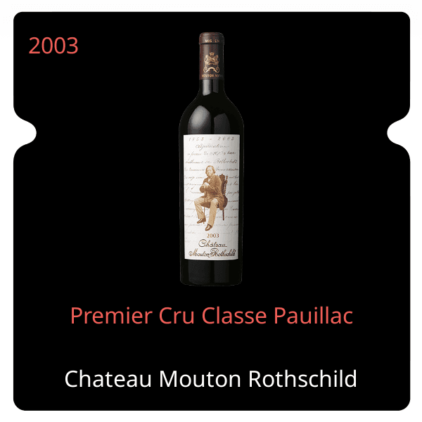 Mouton Rothschild Premier Cru Classe Pauillac 2003