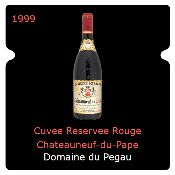 Pegau Cuvee Reservee Rouge Chateauneuf-du-Pape 1999
