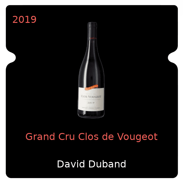 David Duband Grand Cru Clos de Vougeot 2019