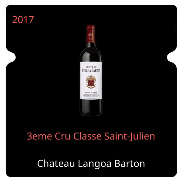 Langoa Barton 3eme Cru Classe Saint-Julien 2017