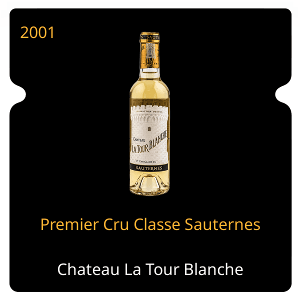 Tour Blanche Premier Cru Classe Sauternes 2001