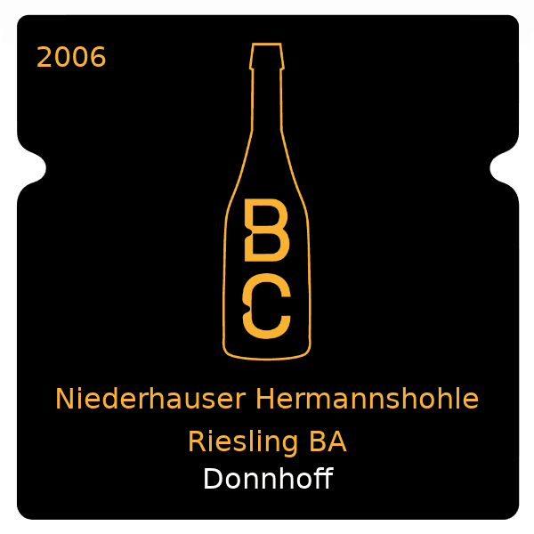 Donnhoff Niederhauser Hermannshohle Riesling BA 2006