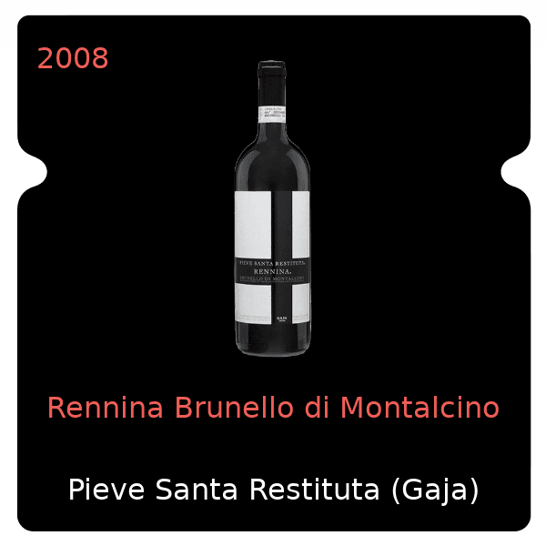 Pieve Santa Restituta (Gaja) Rennina Brunello di Montalcino 2008