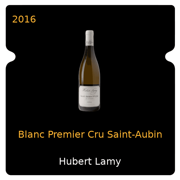 Hubert Lamy Blanc Premier Cru Saint-Aubin 2016
