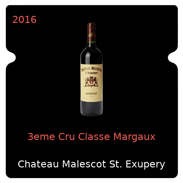 Malescot St. Exupery 3eme Cru Classe Margaux 2016