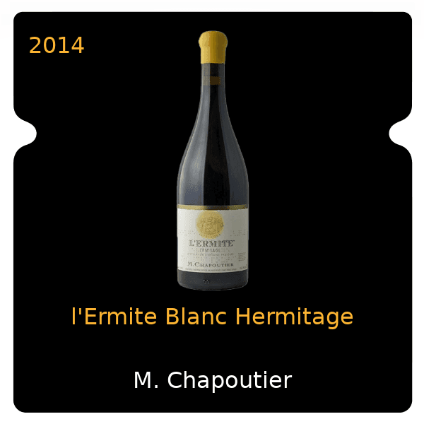 M. Chapoutier l'Ermite Blanc Hermitage 2014