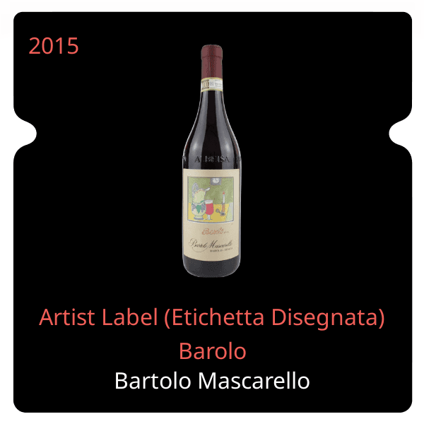 Bartolo Mascarello Artist Label (Etichetta Disegnata) Barolo 2015