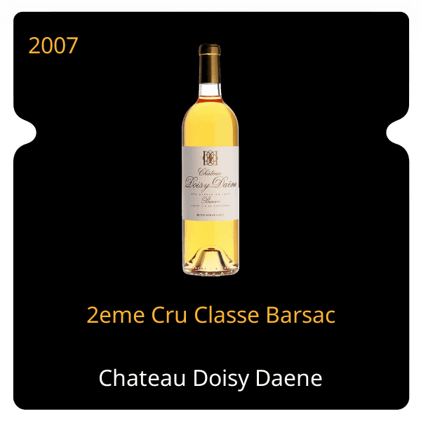 Doisy Daene 2eme Cru Classe Barsac 2007