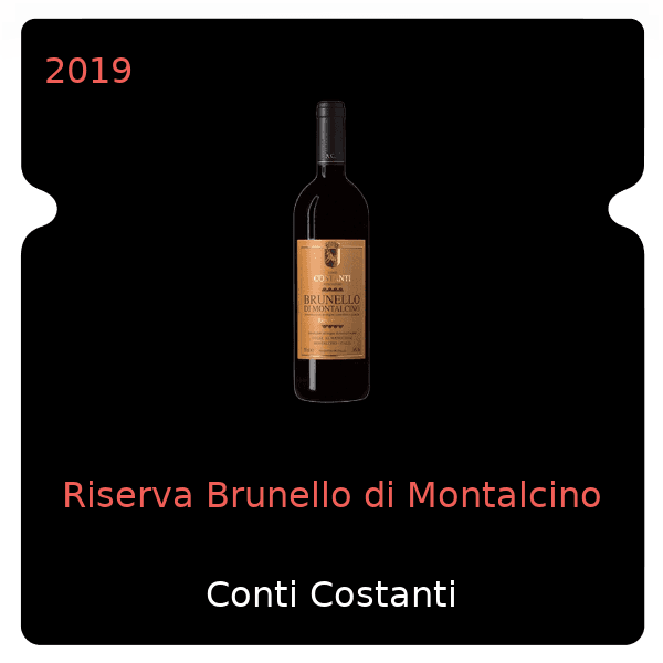 Conti Costanti Riserva Brunello di Montalcino 2019