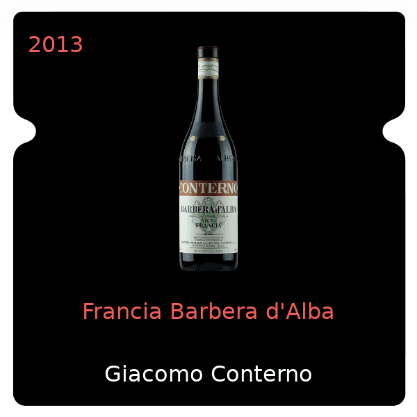 Giacomo Conterno Francia Barbera d'Alba 2013