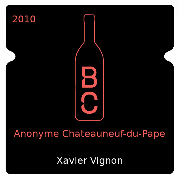 Xavier Monnot Anonyme Chateauneuf-du-Pape 2010