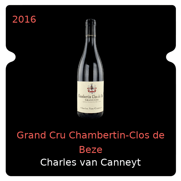 Charles van Canneyt Grand Cru Chambertin-Clos de Beze 2016
